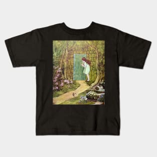 The Little Green Door - Ida Rentoul Outhwaite Kids T-Shirt